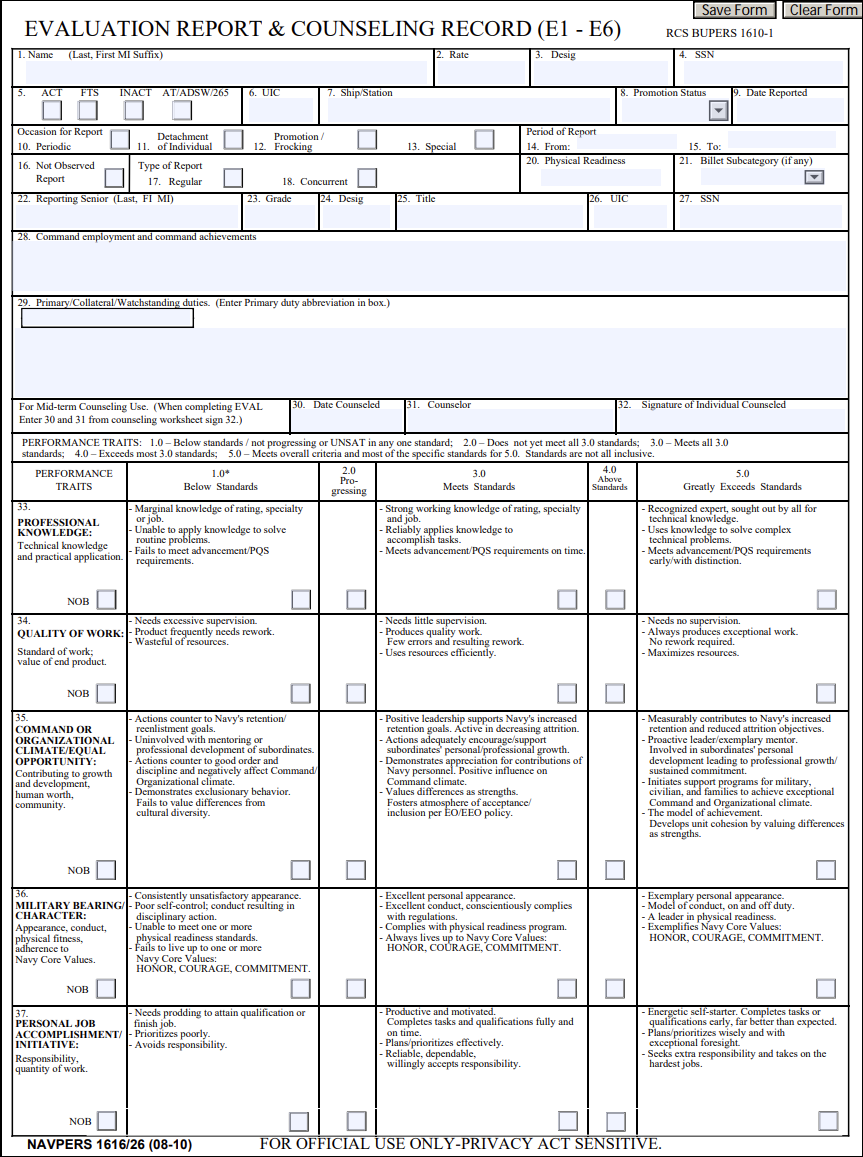 NAVPERS 1616/26 Revision 08-10